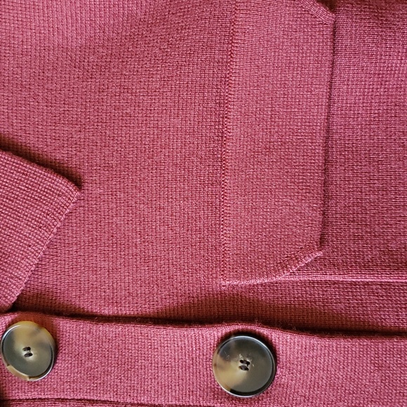 Sezane Betty Cardigan - Rosewood - S - Picture 11 of 13